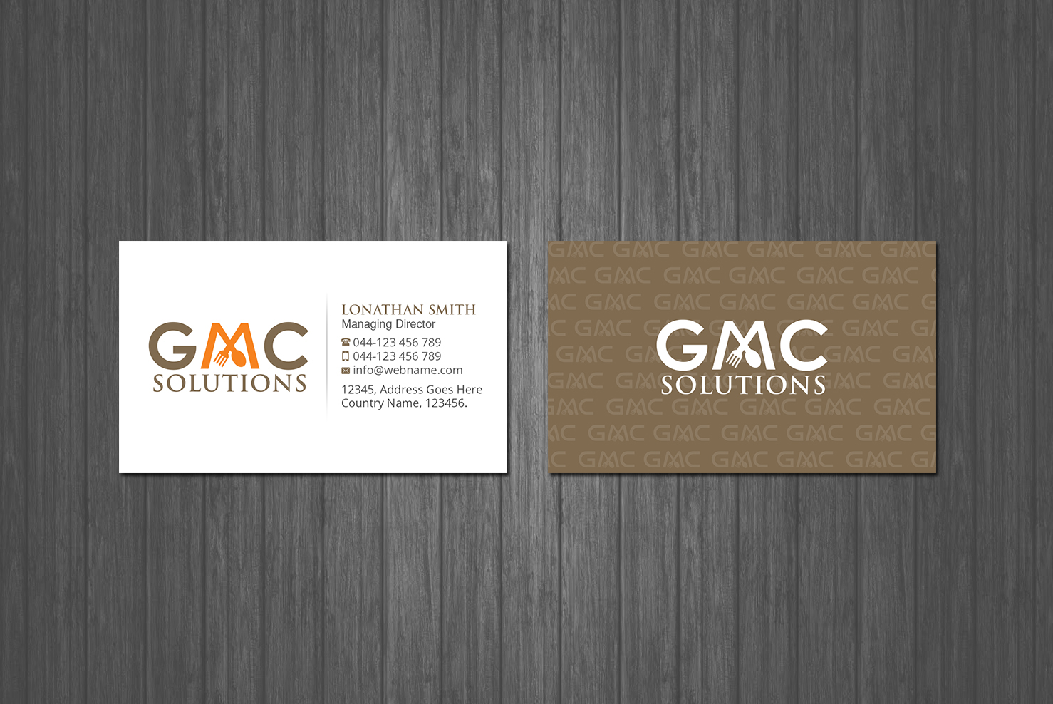 Business Card Design by Creations Box 2015 for Gmc solutions | Design #20198798