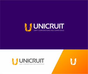 Name of the company (Unicruit) and perhaps a tagline, e.g. 