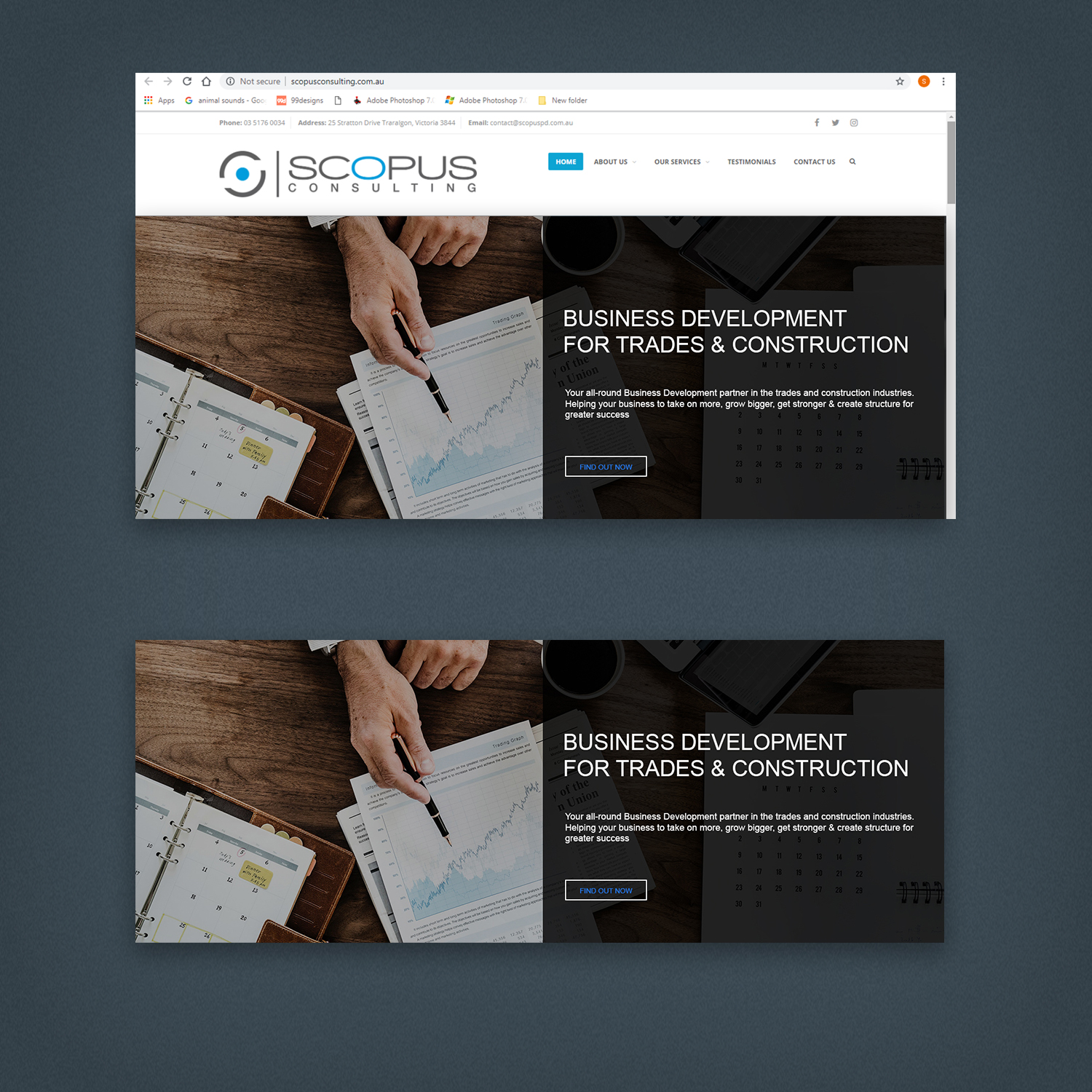 Modern Masculine Banner Ad Design For Scopus Consulting By Visual