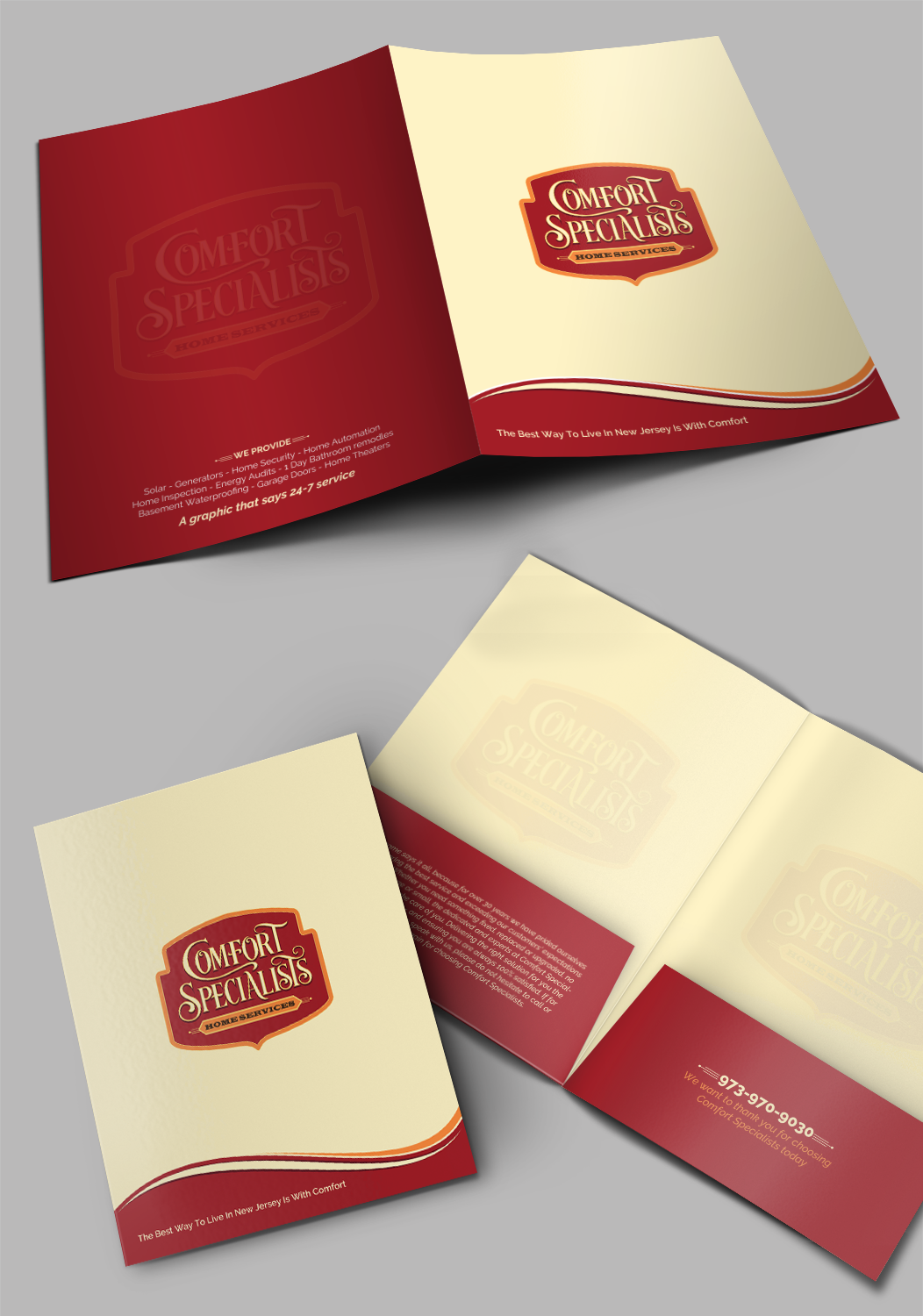 Diseño de Papelería por chandrayaan.creative para comfort specialists llc | Diseño #20200444