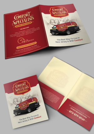 High impact classy folder for an HVAC and Electrical contractor | Design de Papeterie par chandrayaan.creative
