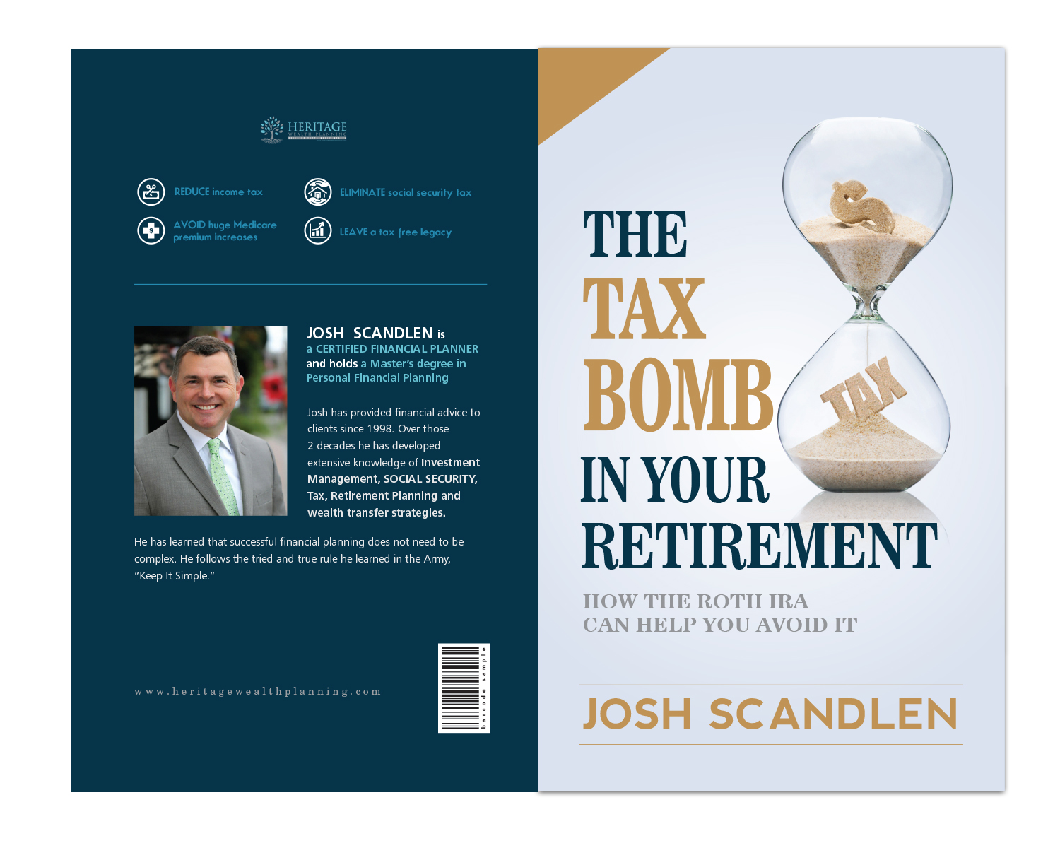 Diseño de portada de libro por ColorDrops para Heritage Wealth Planning LLC | Diseño #20229053