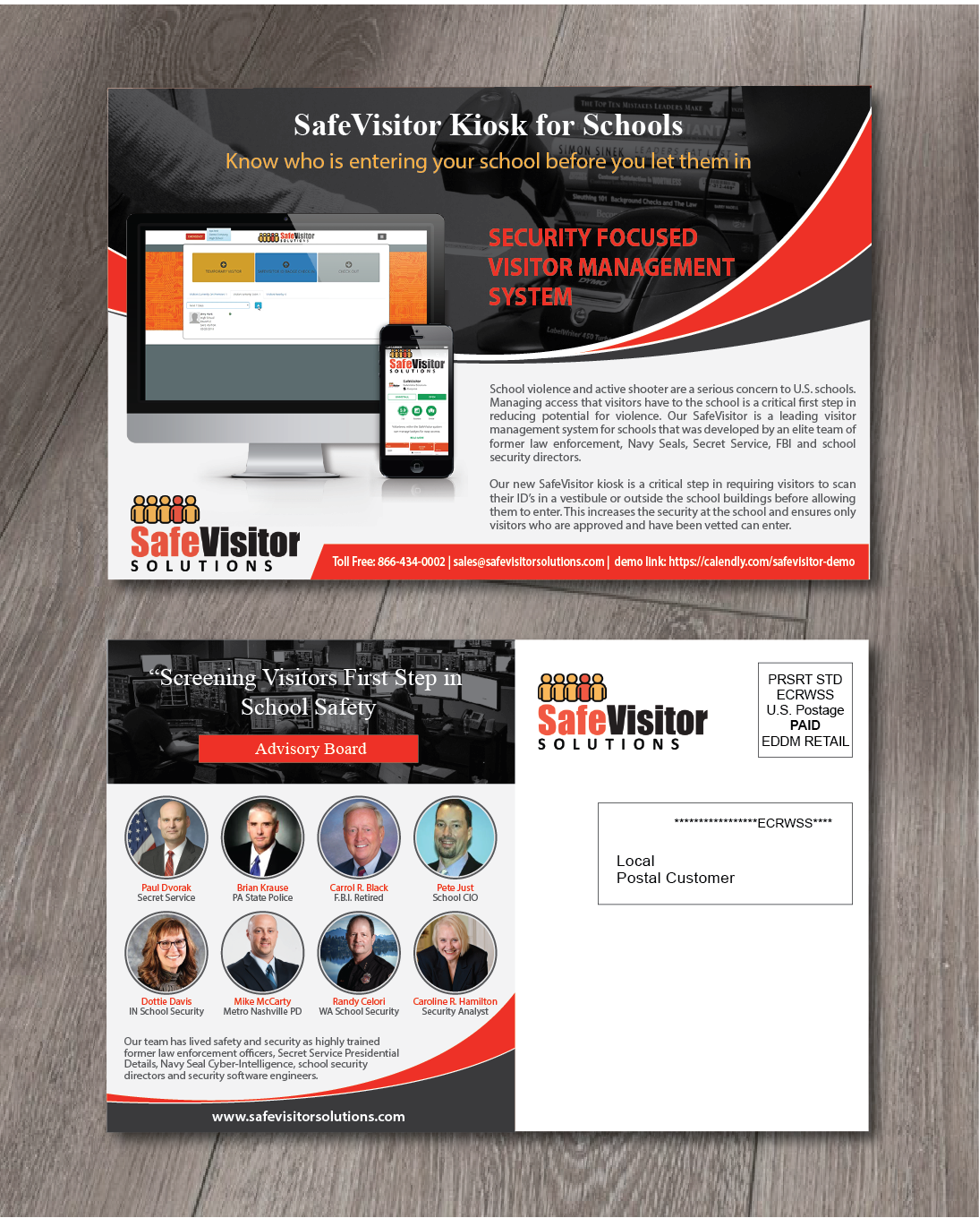 Postcard Design by alex989 for Safe Hiring Solutions LLC | Design: #20222238