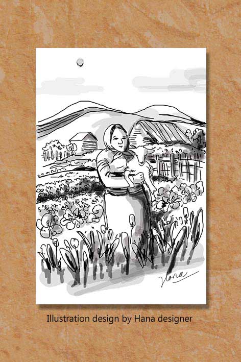 Illustration Design by Hana for Dreamcote Wine Co. | Design #20258822