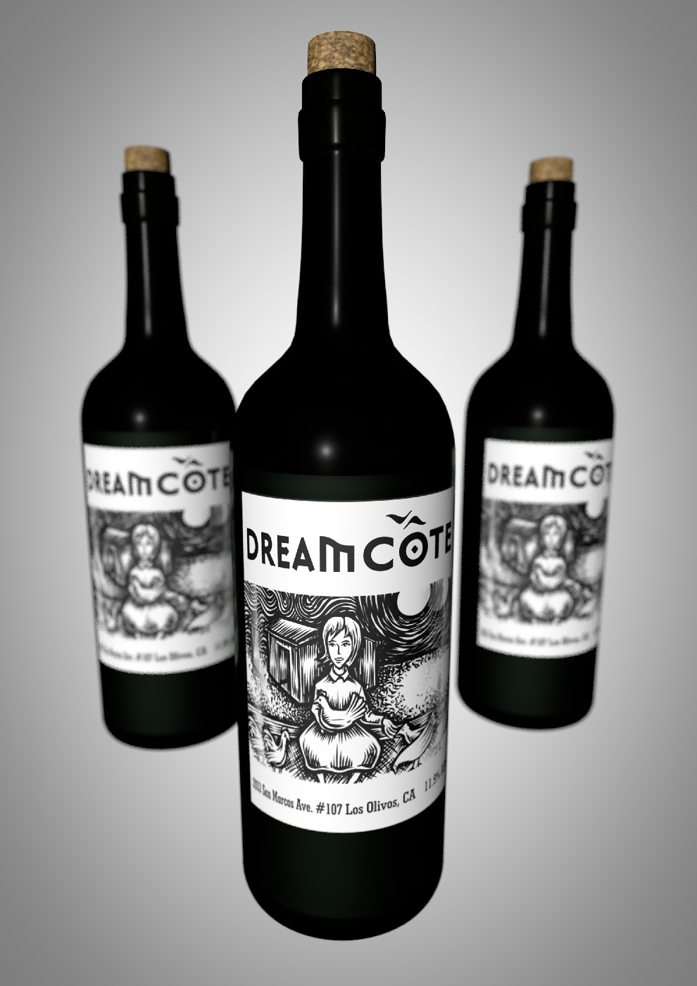Illustration-Design von cornel888 für Dreamcote Wine Co. | Design #20251471