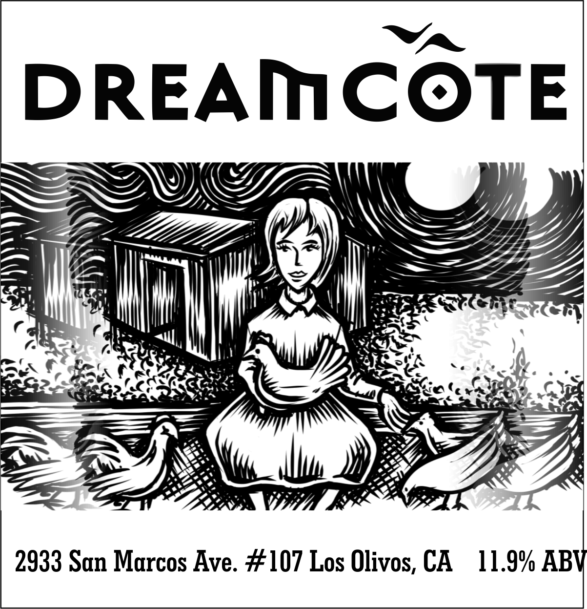 Illustration Design by cornel888 for Dreamcote Wine Co. | Design #20251472