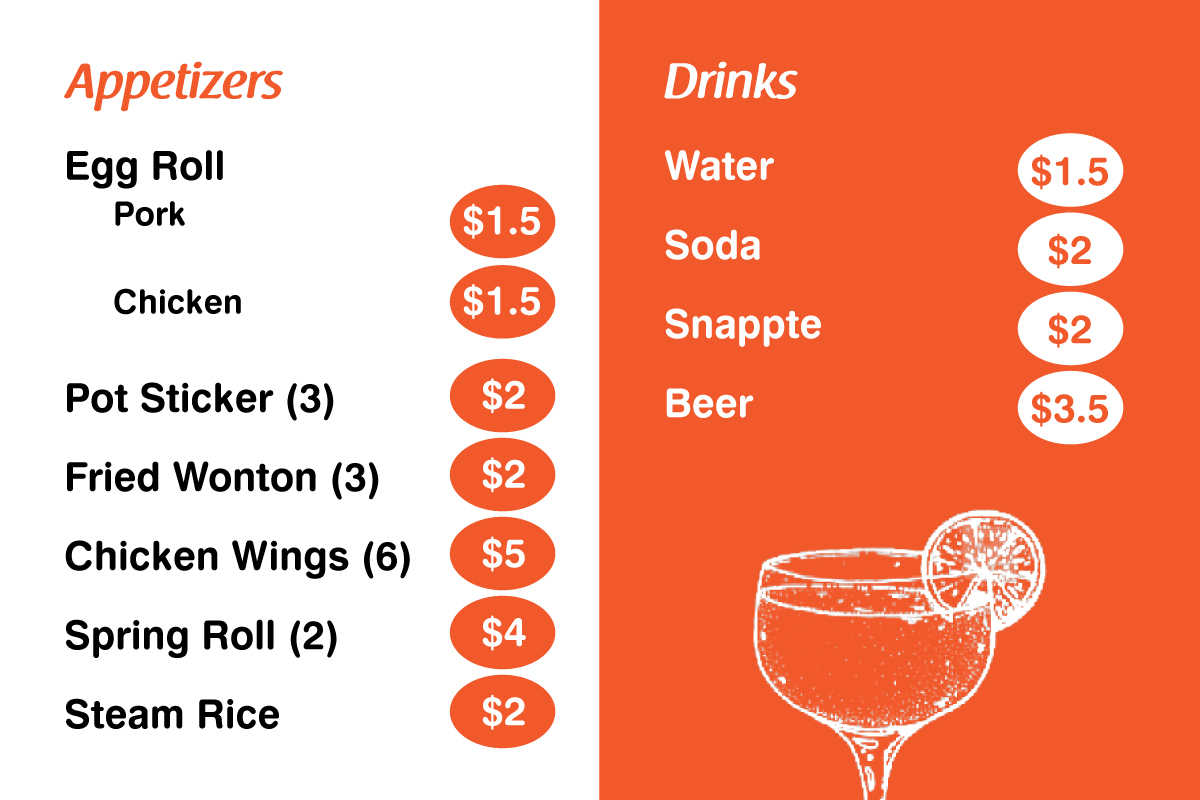 Menu Design by sandeshnarvekar for this project | Design #20212426