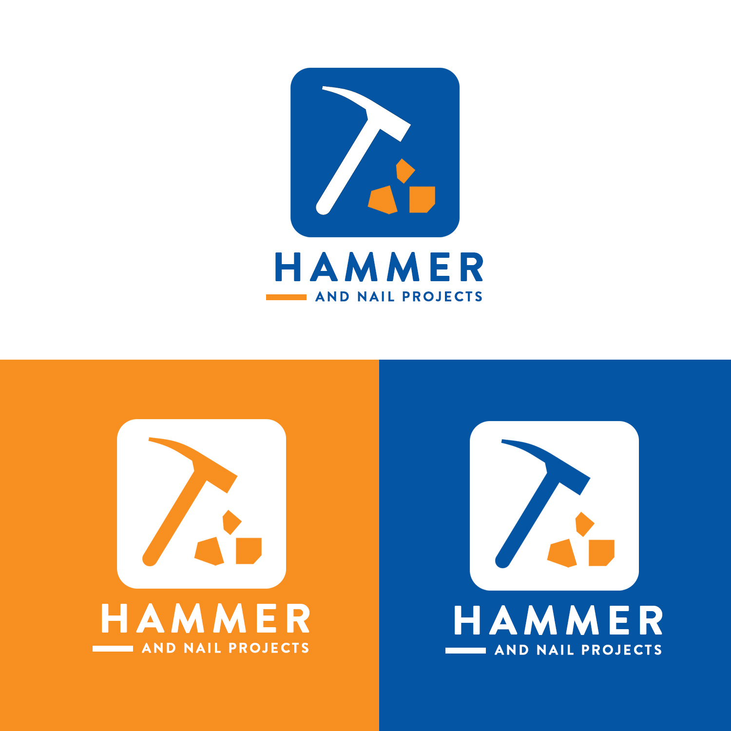 Logo Design by Arsalan Ahmed for Hammer & Nail Projects | Design #20219823