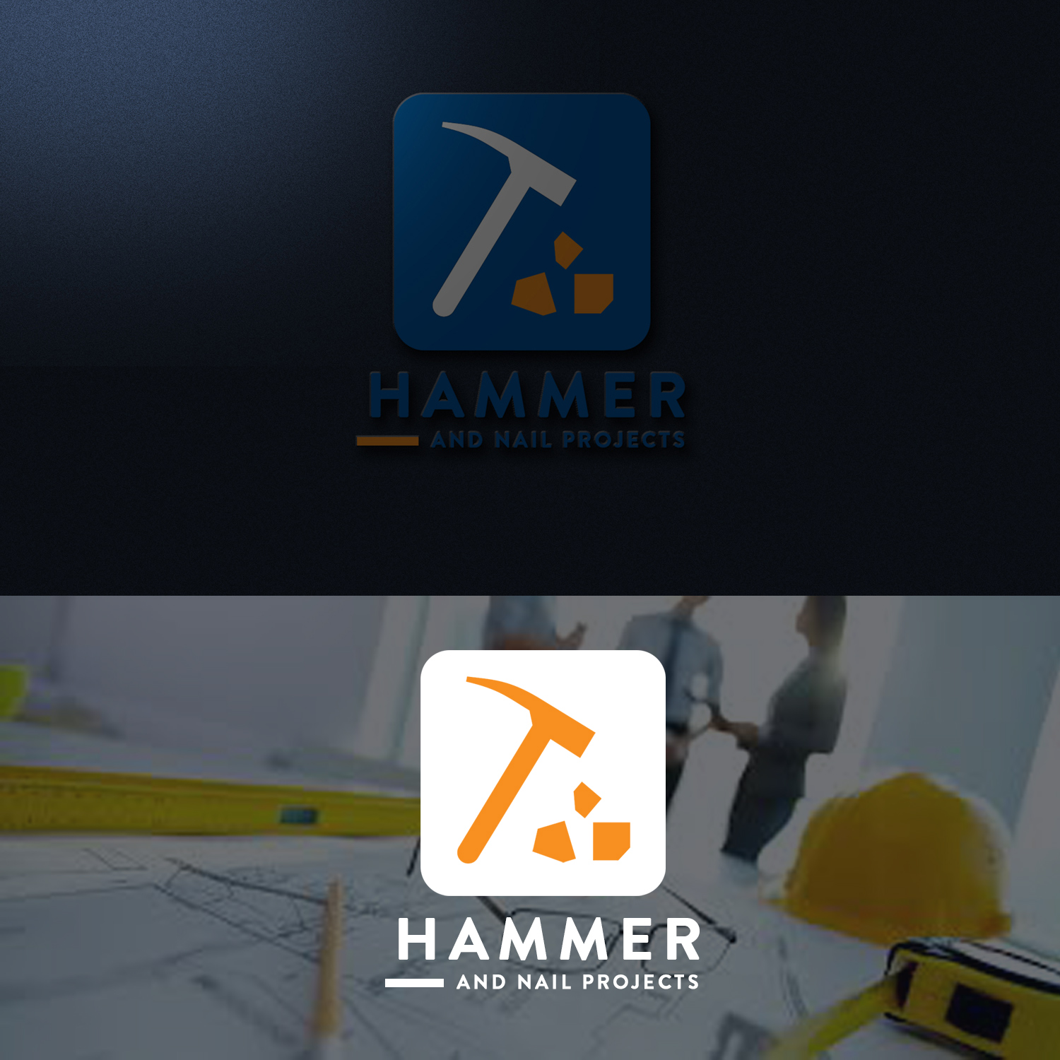 Logo Design by Arsalan Ahmed for Hammer & Nail Projects | Design #20219824