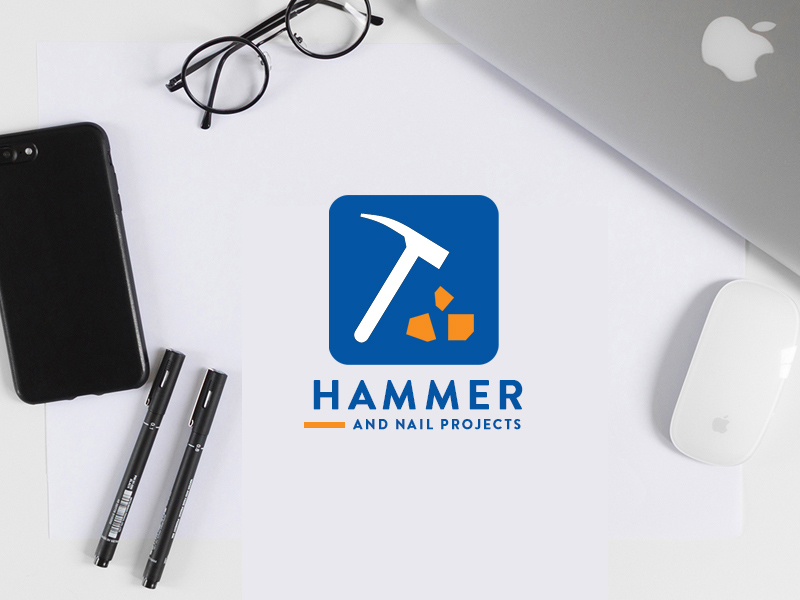 Logo Design by Arsalan Ahmed for Hammer & Nail Projects | Design #20219825
