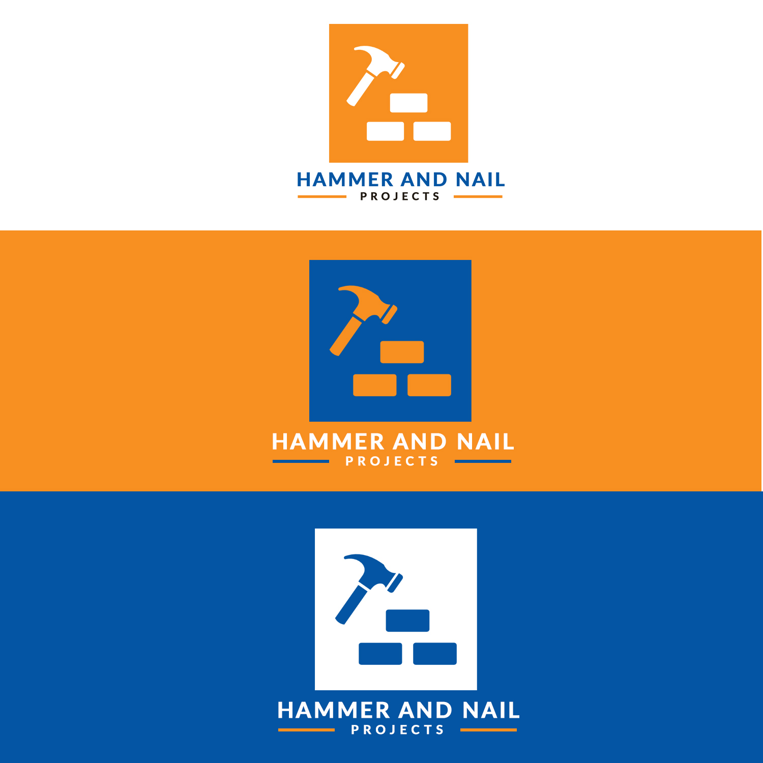 Logo Design by Arsalan Ahmed for Hammer & Nail Projects | Design #20220196