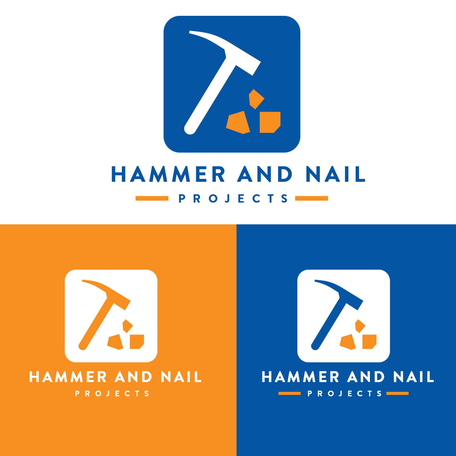 Logo Design by Arsalan Ahmed for Hammer & Nail Projects | Design #20220333