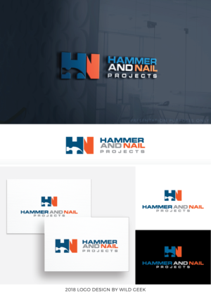 Logo Design by Wild Geek for Hammer & Nail Projects | Design: #20220164