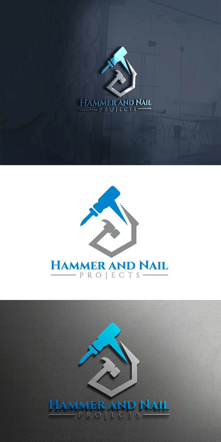 Logo Design by Rupok MT for Hammer & Nail Projects | Design #20219094