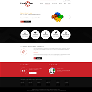 Web Design by aarsita for iLeads.com | Design #2969009