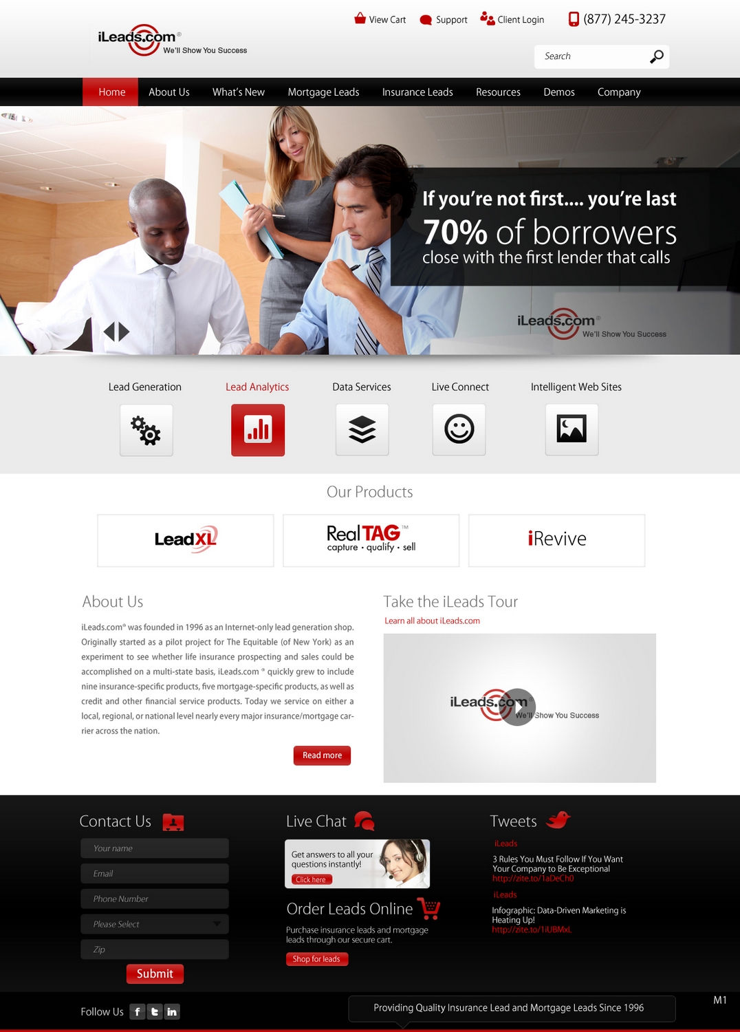 Diseño Web por pb para iLeads.com | Diseño #2923396