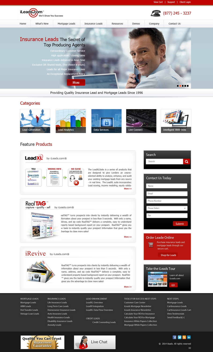 Web Design by pb for iLeads.com | Design #2923399