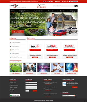 Web Design par pb pour iLeads.com | Design : #2927663