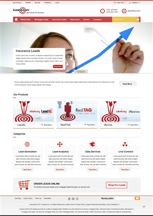 Web Design par pb pour iLeads.com | Design : #2927668