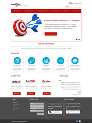 Web Design par pb pour iLeads.com | Design : #2927672