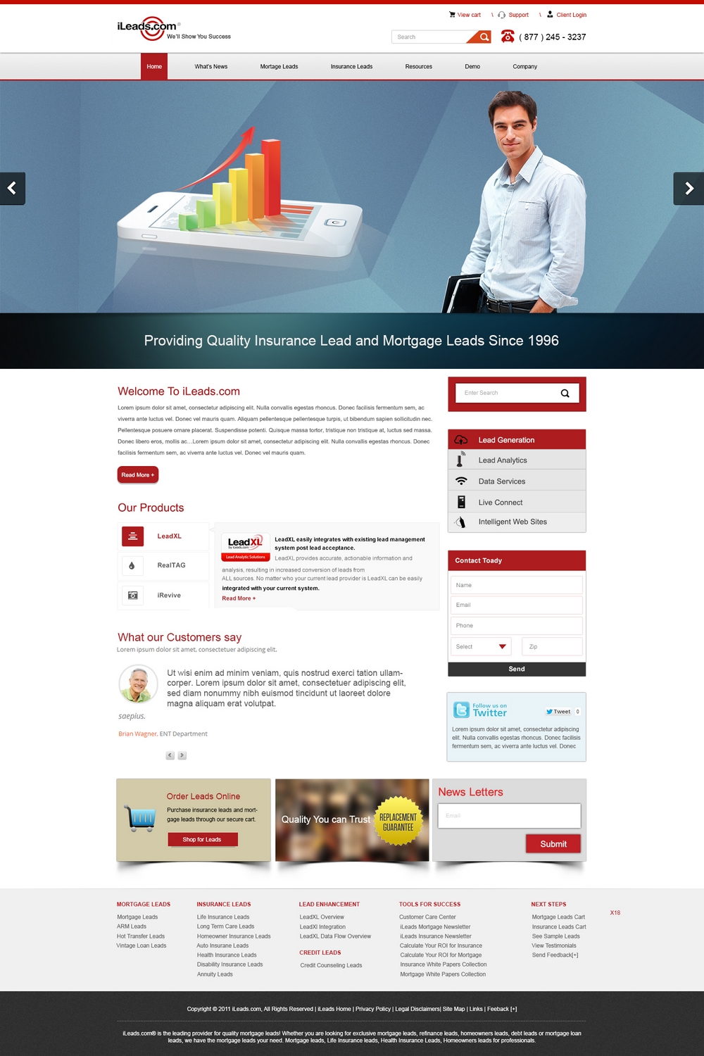 Web Design par pb pour iLeads.com | Design #2927676