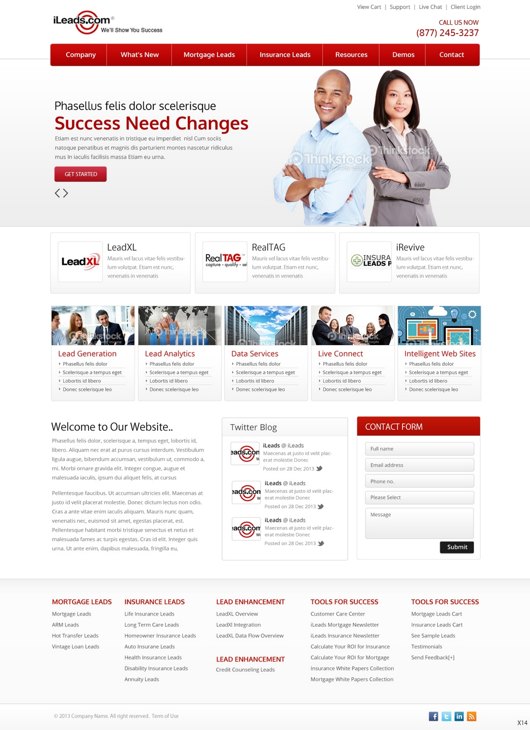 Web Design par pb pour iLeads.com | Design #2927677