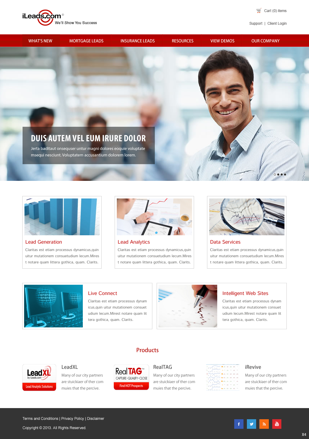 Web Design by pb for iLeads.com | Design #2935442
