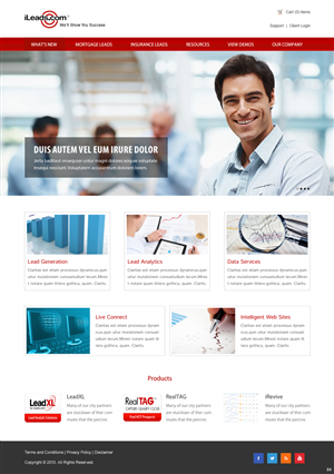 Web Design par pb pour iLeads.com | Design : #2935442