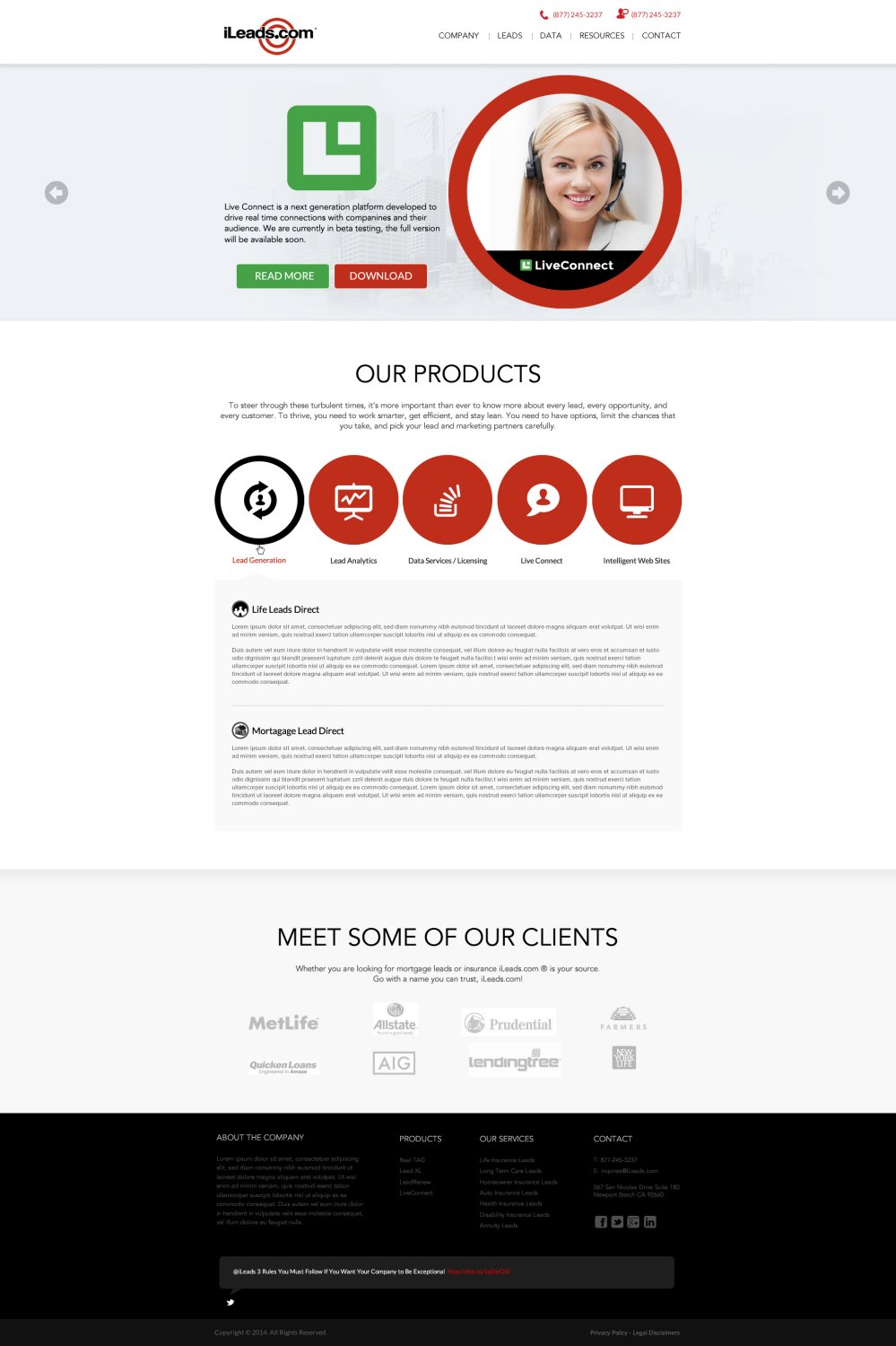 Web Design par TechWise pour iLeads.com | Design #2972118