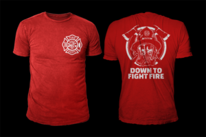 The Volunteer Fire Fighter Podcast - Down to Fight Fire | T-Shirt-Design von D'Mono