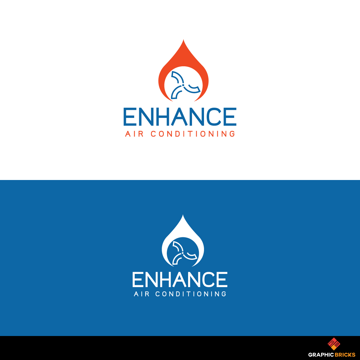 Logo Design by Graphic Bricks for Enhance Air Conditioning | Design #20242029