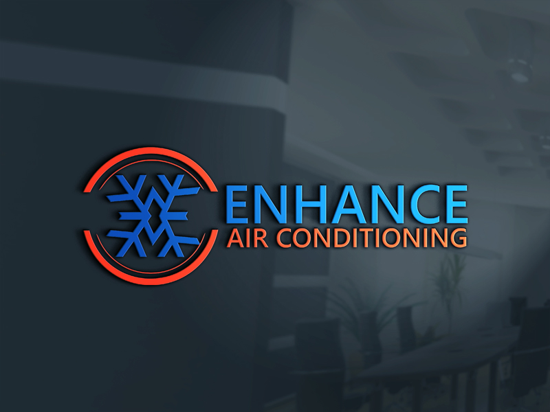 Logo Design by appledesign 3 for Enhance Air Conditioning | Design #20235240