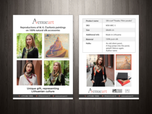 Flyer Design by debdesign for Meno tekstile, Ltd, code: 304411169 | Design: #20268613