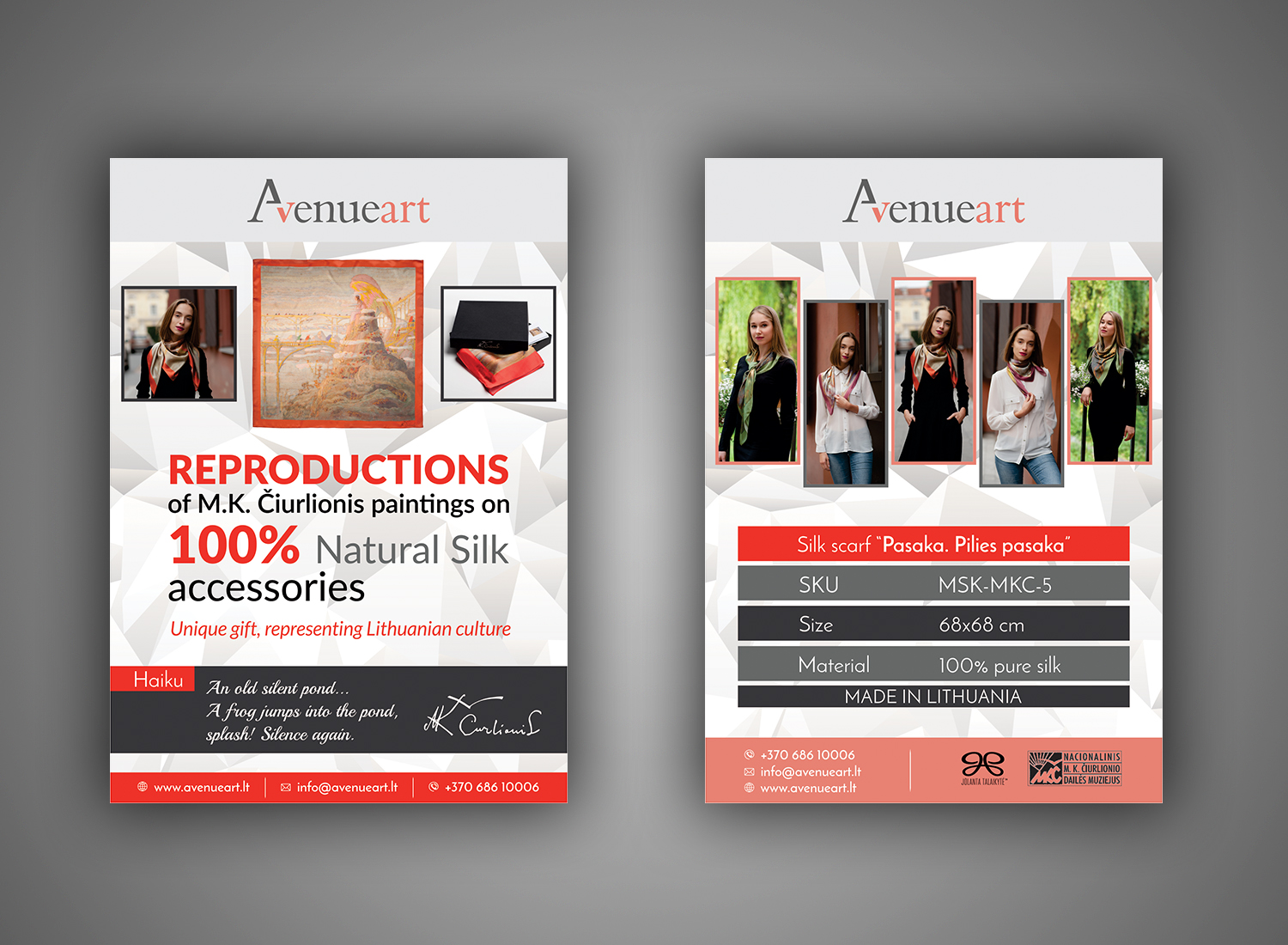 Diseño de Flyer por ecorokerz para Meno tekstile, Ltd, code: 304411169 | Diseño #20243524