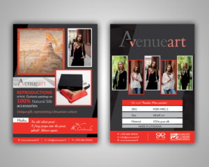 AvenueArt.lt products book template | Flyer-Design von ecorokerz