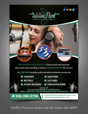 Premium Audio and HD Video with WPP!  | Flyer-Design von ARTOGRAPHY
