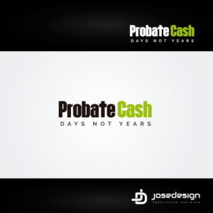 ProbateCash.com      Days. Not Years.    The Probate Fastlane | Logo Design by JoseDesign