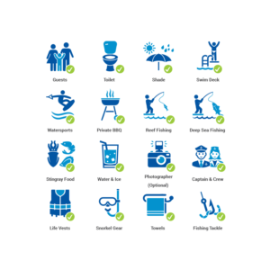 Simple & Fun Icons for a Charter Boat Company in the Caribbean!! | Diseño Con Ícono por luutrongtin89