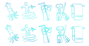 Simple & Fun Icons for a Charter Boat Company in the Caribbean!! | Diseño Con Ícono por pinterferenc86