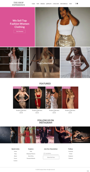 Web Design by pb for Trendythingz | Design: #20248507