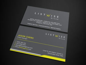Listwise Group - Business Cards | Visitenkarten-Design von Tripti Ranjan Gain