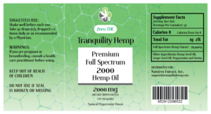 Label Redesign For Hemp Oil Tincture Bottle* | Packaging Design by typeo1978