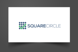 Main text: Square Circle     Byline: insight for development  | Logo Design by jaime.sp