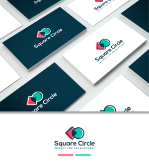 Main text: Square Circle     Byline: insight for development  | Logo-Design von sushsharma99