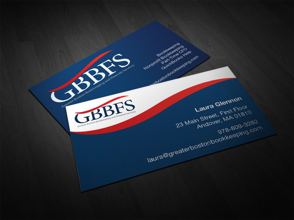 Design de Carte de Visite par G. Aubert pour Greater Boston Bookkeeping and Financial Services | Design #2928112