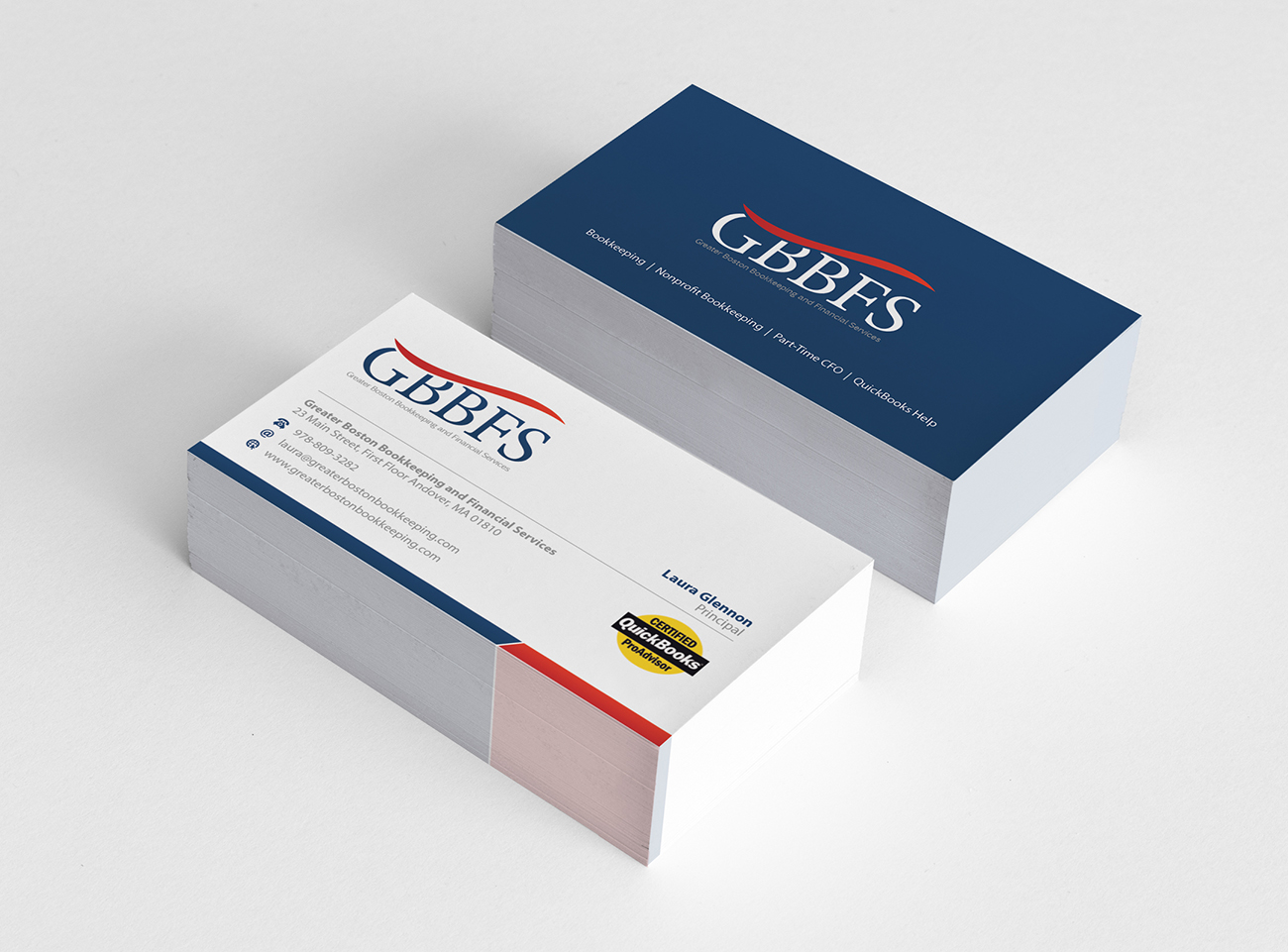 Design de Carte de Visite par BrandWar pour Greater Boston Bookkeeping and Financial Services | Design #2926821