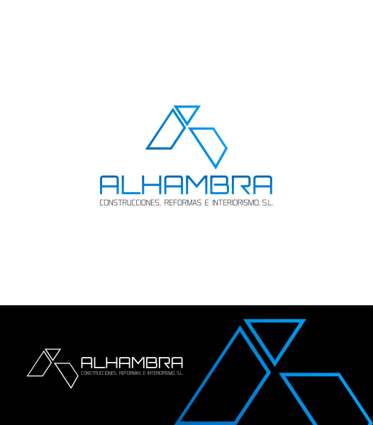 Logo Design by DonJ for ALHAMBRA CONSTRUCCIONES REFORMAS E INTERIORISMO, S.L. | Design #20346346