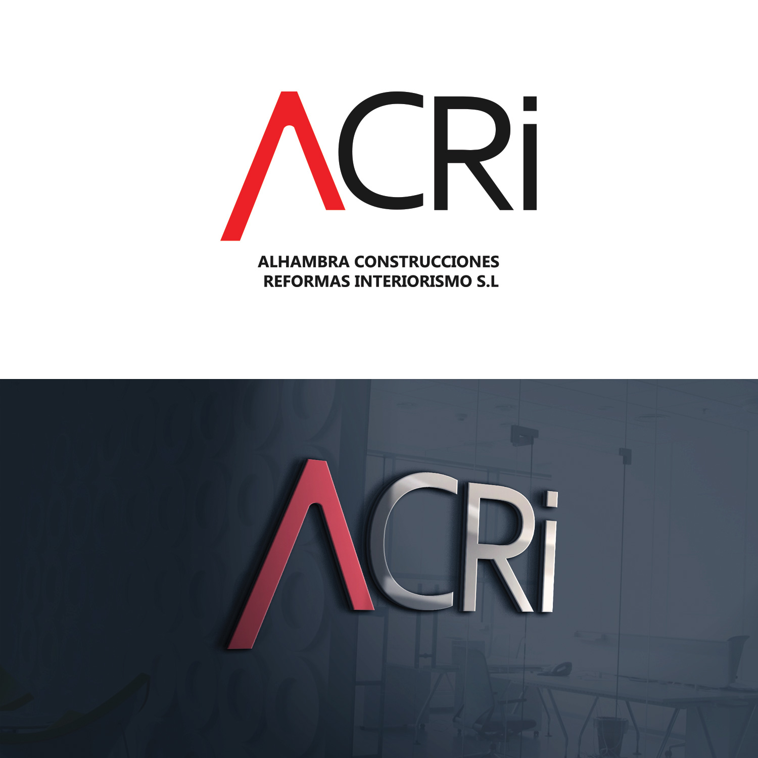Logo Design by DNA_Creative for ALHAMBRA CONSTRUCCIONES REFORMAS E INTERIORISMO, S.L. | Design #20330525