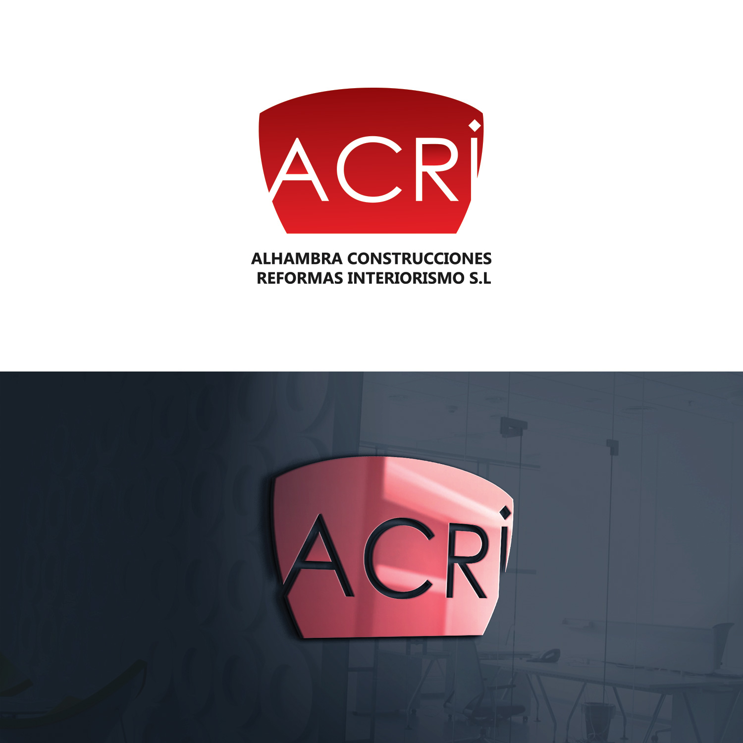 Logo Design by DNA_Creative for ALHAMBRA CONSTRUCCIONES REFORMAS E INTERIORISMO, S.L. | Design #20330527