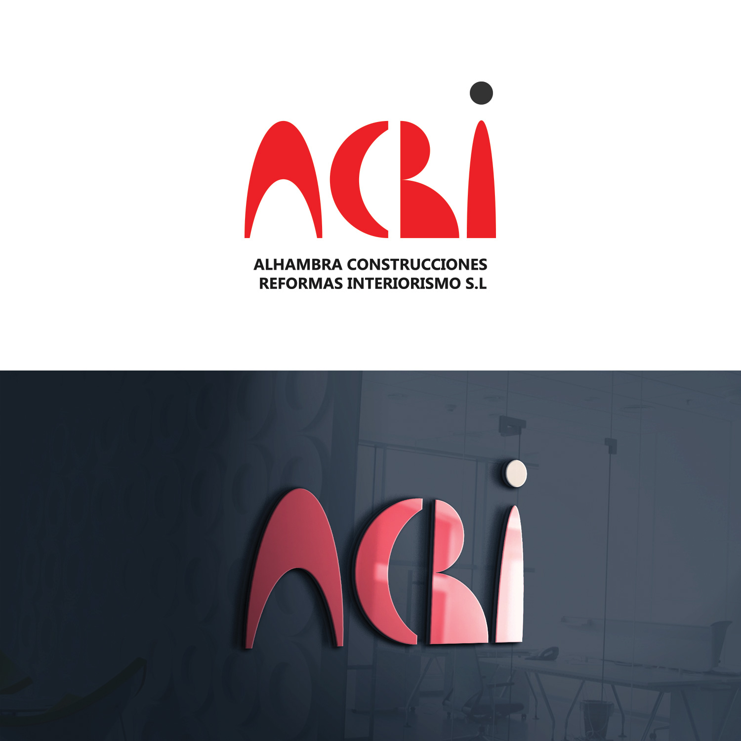 Logo Design by DNA_Creative for ALHAMBRA CONSTRUCCIONES REFORMAS E INTERIORISMO, S.L. | Design #20330528